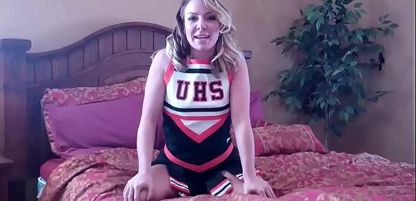  I caught you ogling me in my cheerleader uniform JOI